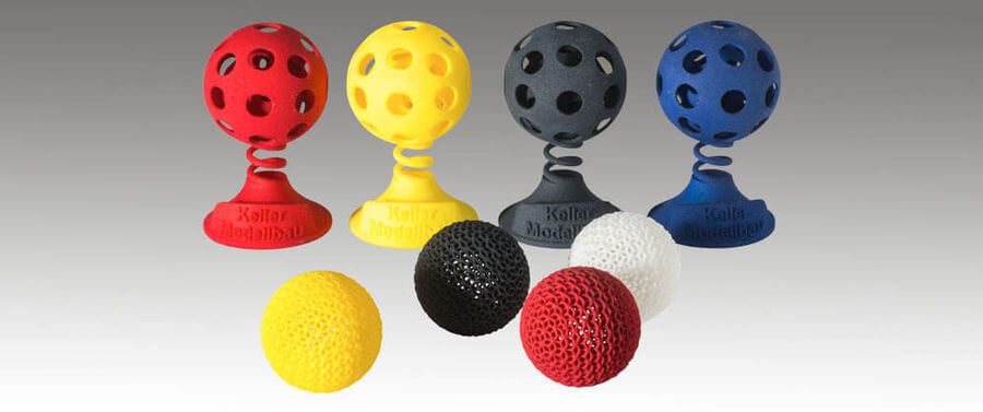 Lasersintern, Sinterteile, gefärbt, Farbig, Keller Modellbau, Prototypen