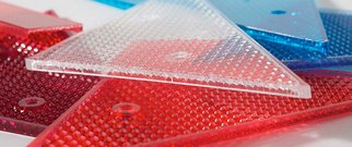 Vakuumguss Lichtleiter Lichttechnik Kunstoff getönt